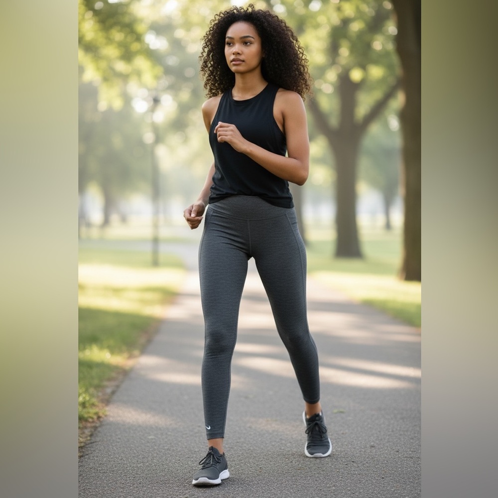 Nike Dri-FIT Heather Gray Leggings